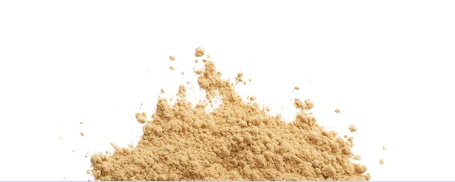 light brown powder depicting ashwagandha powder